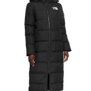 Womens long Grey northface coat size XS